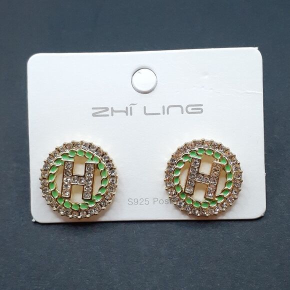 New Letter H S925 Post New With Tags - Picture 2 of 3